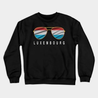 Luxembourg Sunglasses, Luxembourg Flag, Luxembourg gift ,  Luxembourger , Crewneck Sweatshirt